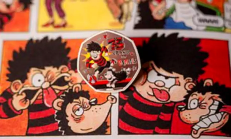 Dennis the Menace Celebrates 75 Years with New Royal Mint 50p Coin
