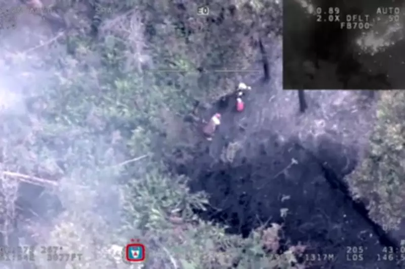Dramatic Helicopter Rescue Saves Woman Trapped in Tasmanian Bushfire