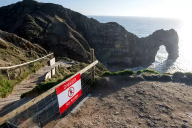Durdle Door Closed Indefinitely After Winter Storms Destroy Cliff Access Steps