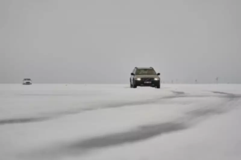 Estonia's Frozen Sea Highway Opens as Arctic Temperatures Grip Northern Europe