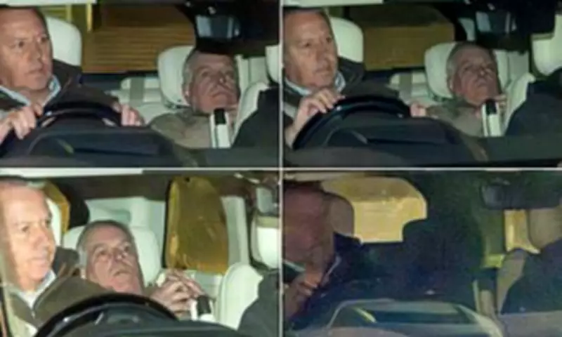 Exclusive Pictures Show Andrew Mountbatten-Windsor's Futile Attempt to Hide from Photographers