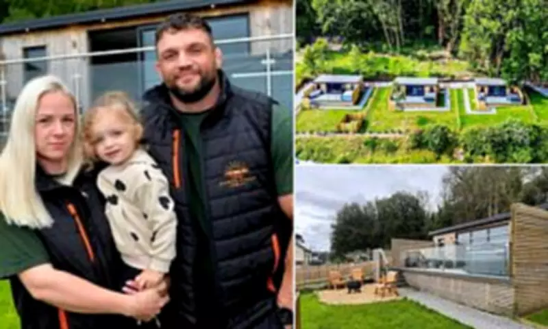 Father Defies Council Order to Demolish Unauthorised Luxury Cabins in AONB