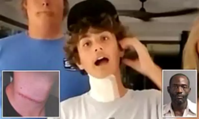 Florida Teen's Neck Slashed in Random Boardwalk Attack, Nearly Fatal