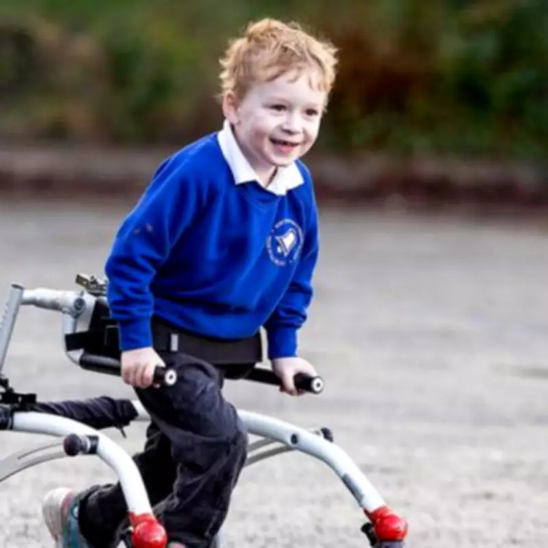 Four-Year-Old 'Mini Captain Tom' with Cerebral Palsy Runs 100 Miles for School