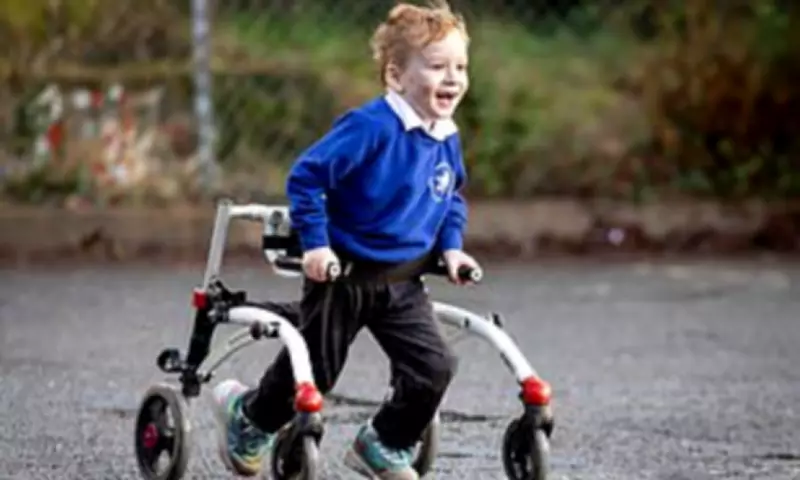 Four-Year-Old with Cerebral Palsy Runs 100 Miles for School Fundraiser