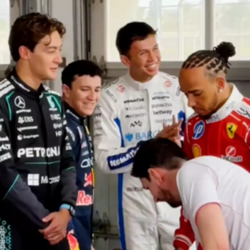 George Russell Teases Lewis Hamilton Over Kim Kardashian Romance Rumours