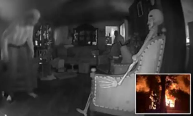 Georgia Family's Terrifying Escape from Midnight House Fire Captured on Video