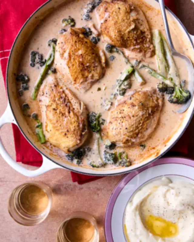 Georgina Hayden's Creamy Chicken and Mustard Fricassée Recipe