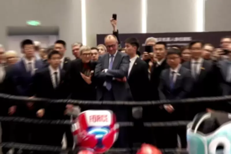 German Chancellor Merz Concludes China Visit with Robot Boxing Match