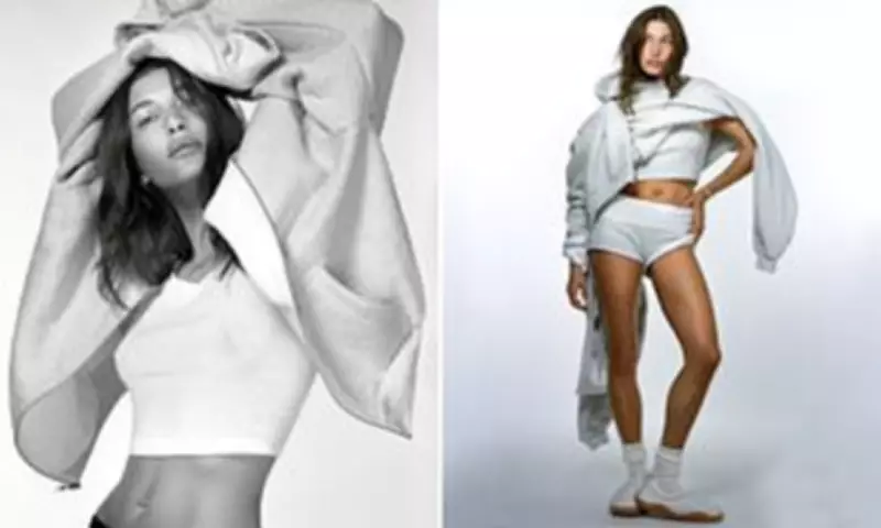 Hailey Bieber Models for Justin's SKYLRK Brand in Dramatic Campaign