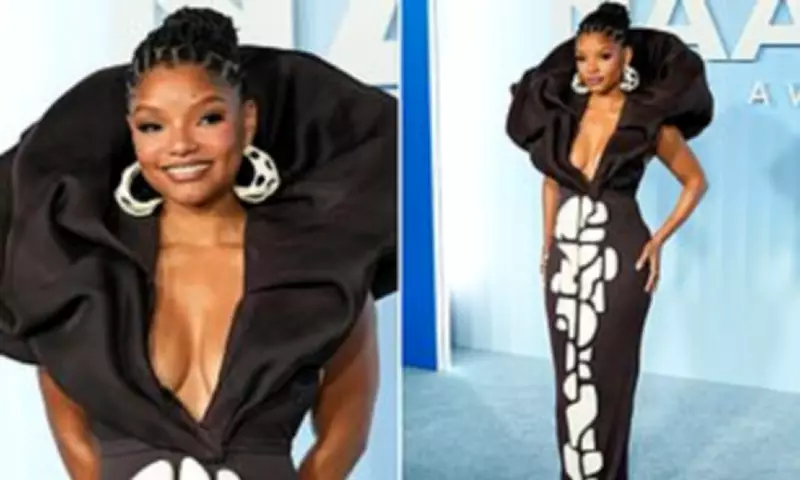 Halle Bailey Stuns at NAACP Image Awards in 1960s-Inspired Gown