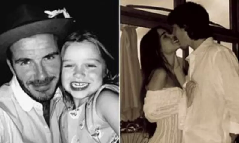 Harper Beckham Declares David Her 'First Valentine' Amid Family Feud