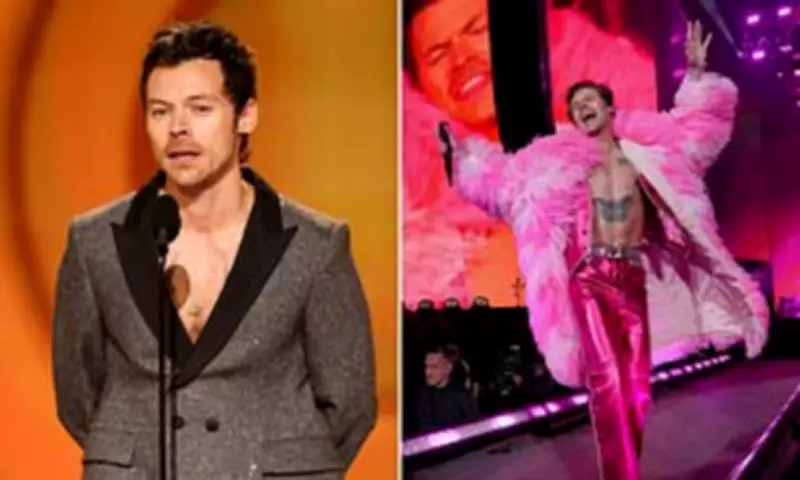 Harry Styles Sparks Grammys Fashion Fury with Denim Ensemble