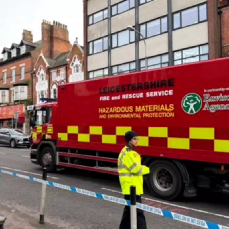 Hazmat Team Swarm Leicester Building After Strange Odour, Roads Sealed