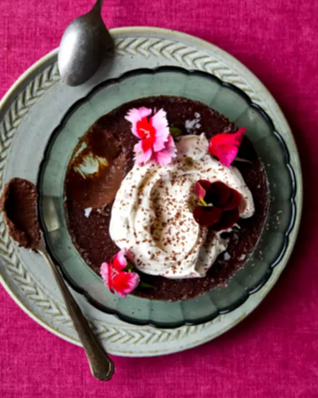 Helen Goh's Decadent Chocolate Pots de Crème for Valentine's Day
