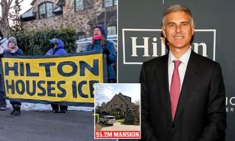 Hilton CEO's Mansion Targeted by Anti-ICE Protesters Over Hotel Chain's Immigration Ties