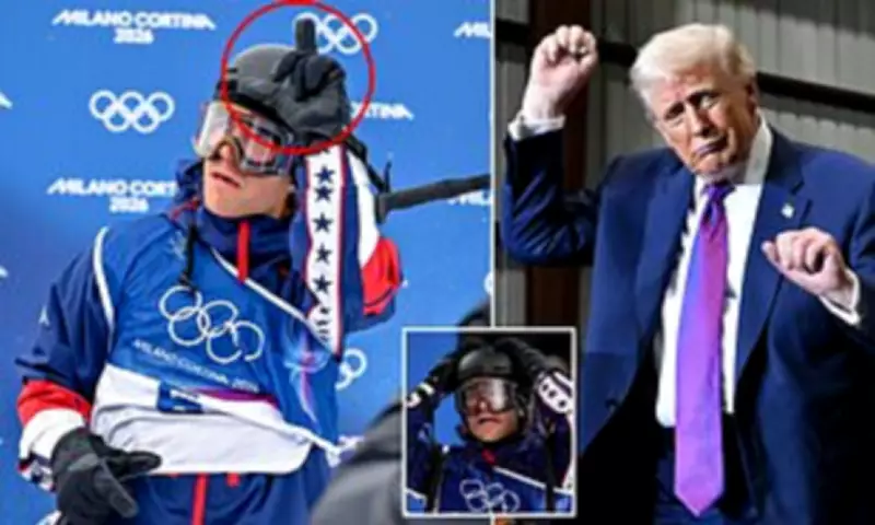 Hunter Hess' Backwards 'L' Gesture at Olympics Sparks Mockery After Poor Performance