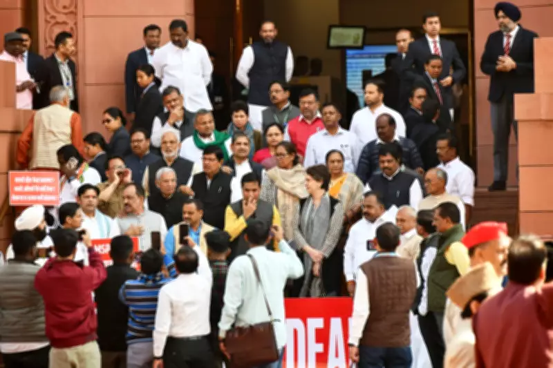 Indian Unions and Farmers Stage National Strike Over US Trade Deal