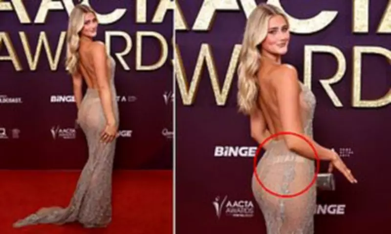 Influencer's Sheer AACTA Awards Dress Stuns Onlookers Amid Matcha Drink Backlash