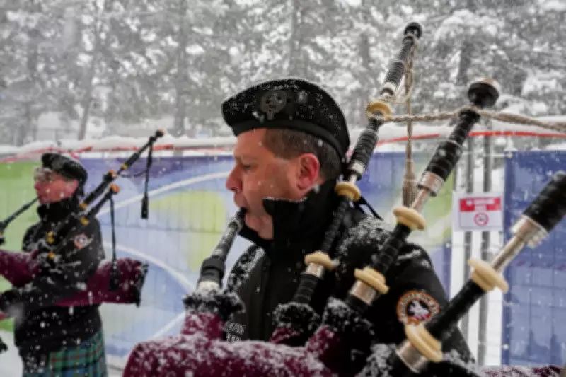 Italian Bagpipers Honour Scottish Heritage at Milan Cortina Olympic Curling