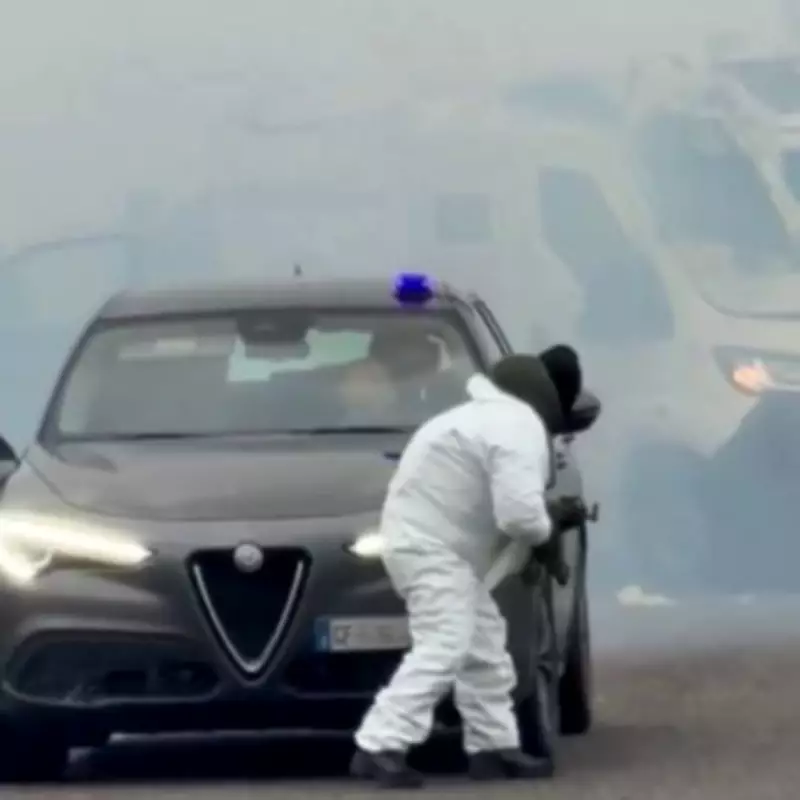 Italian Gang's Highway Heist: Armoured Van Blown Up in Dramatic Shootout