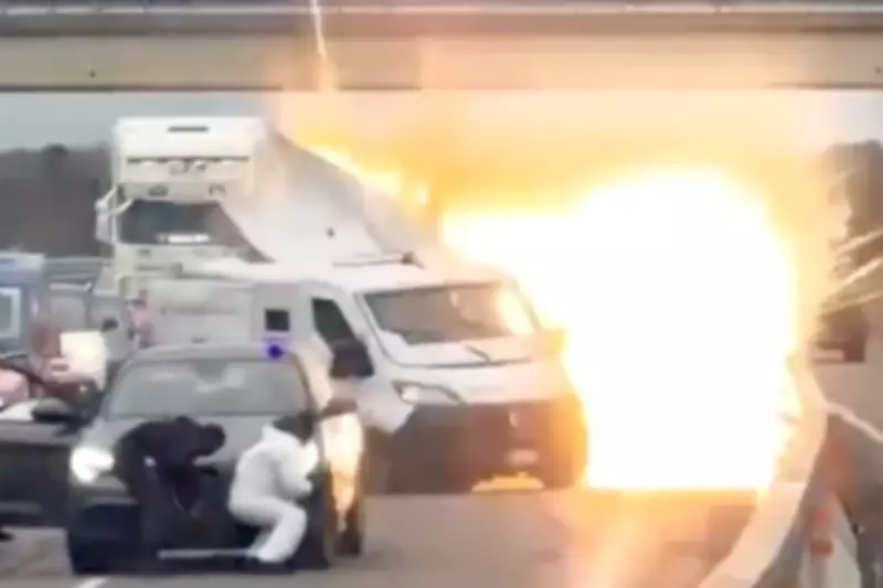 Italian Highway Heist: Masked Gang Blows Up Armoured Cash Van in Puglia