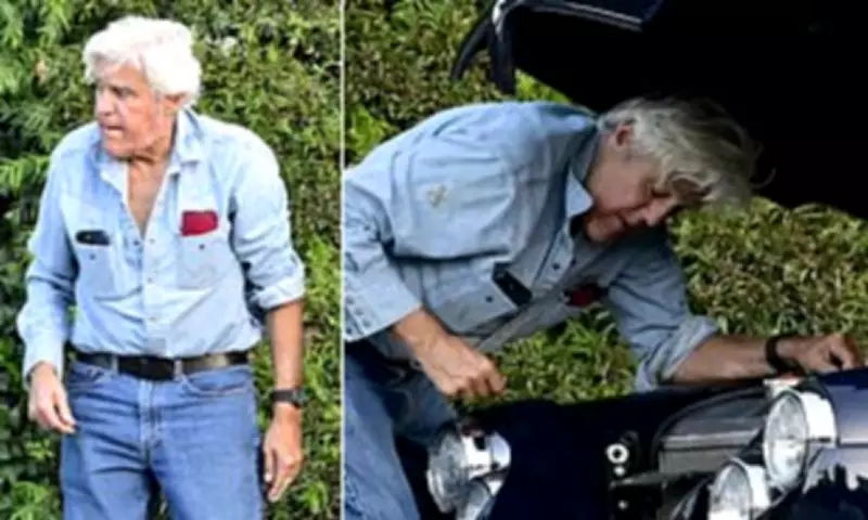 Jay Leno Spotted Tending Vintage Car in LA After Past Accidents
