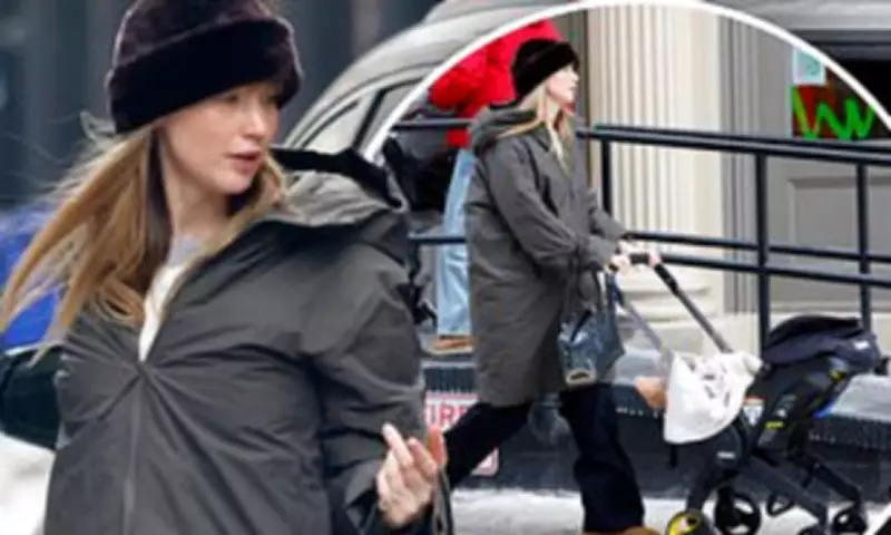 Jennifer Lawrence Embraces Motherhood in NYC Snow With Newborn Son