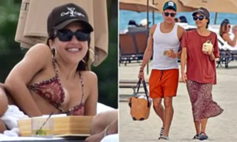 Jessica Alba's PDA-Filled Miami Beach Date with Toyboy Danny Ramirez