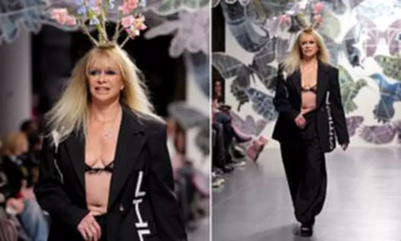 Jo Wood, 70, Stuns at Vin+Omi's London Fashion Week Show in Hoxton