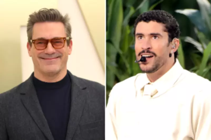 Jon Hamm's Bad Bunny Fandom Shines at Super Bowl Halftime Show