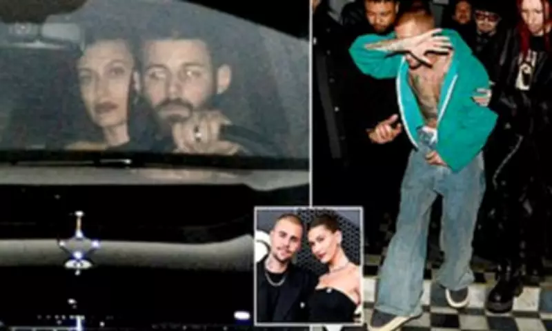 Justin Bieber Parties After Grammy Snub While Hailey Heads Home Solo