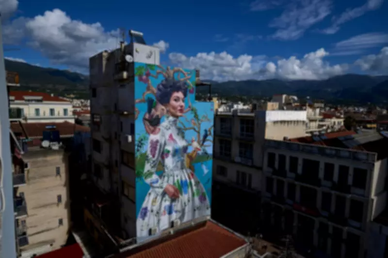 Kalamata's Climate Mural Wins Global Award, Merging Opera and Olives