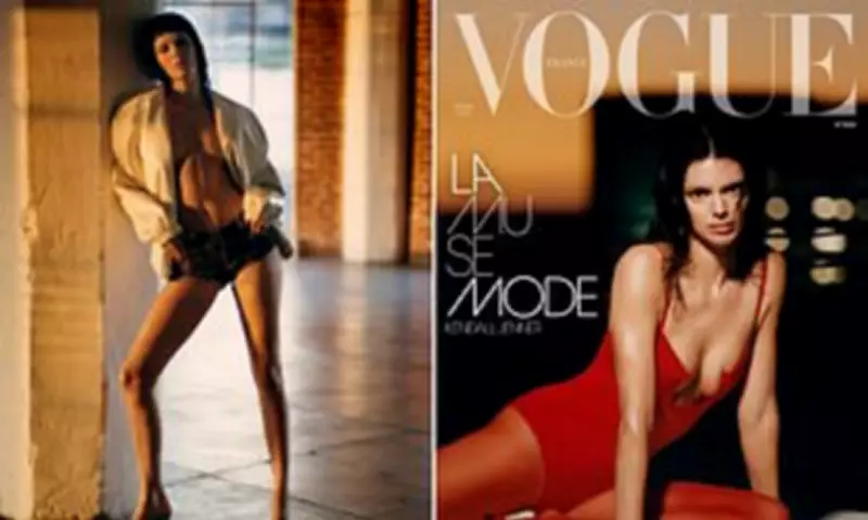 Kendall Jenner's Daring Vogue France Cover Features Red Lingerie and Bleached Brows