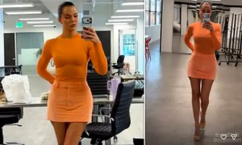 Khloé Kardashian's Bold Orange Outfit Reveal Amid Dating Phobia Confession