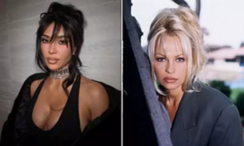 Kim Kardashian Debuts 90s Look with Lewis Hamilton at Super Bowl