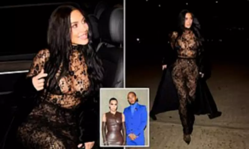Kim Kardashian's Sheer Paris Date with Lewis Hamilton Sparks Romance Rumours