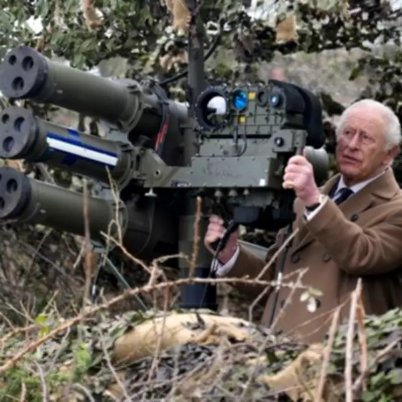 King Charles Tests Air Defence Missile Launcher During Barracks Visit