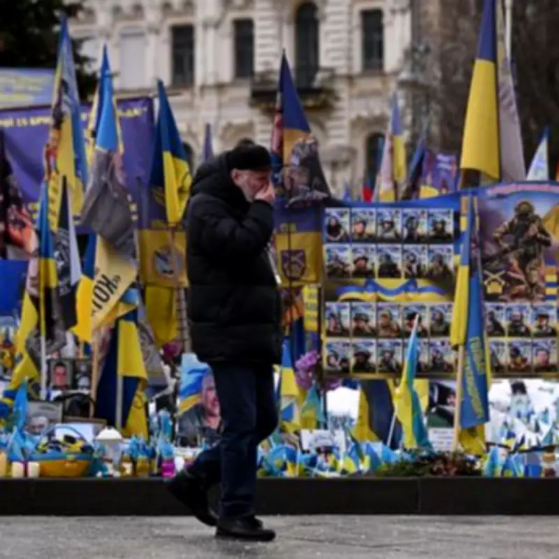 Kyiv's Maidan Square Vigil Marks Four Years of Russian Invasion with Heartbreaking Tributes
