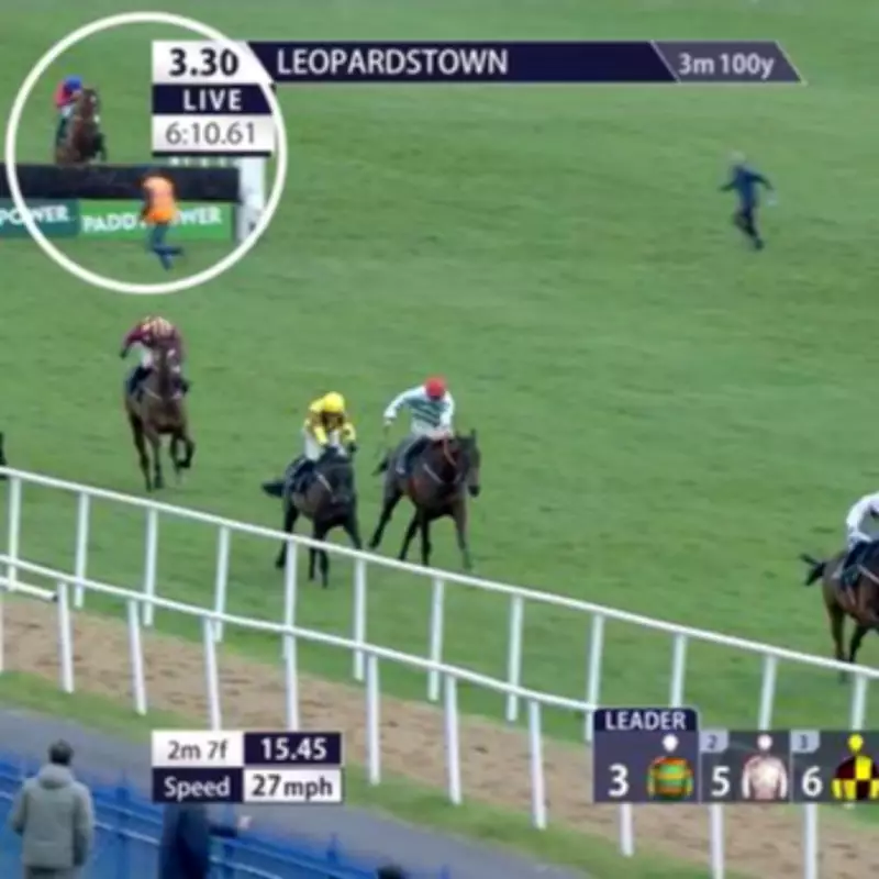Leopardstown Steward's Narrow Escape During Irish Gold Cup Drama