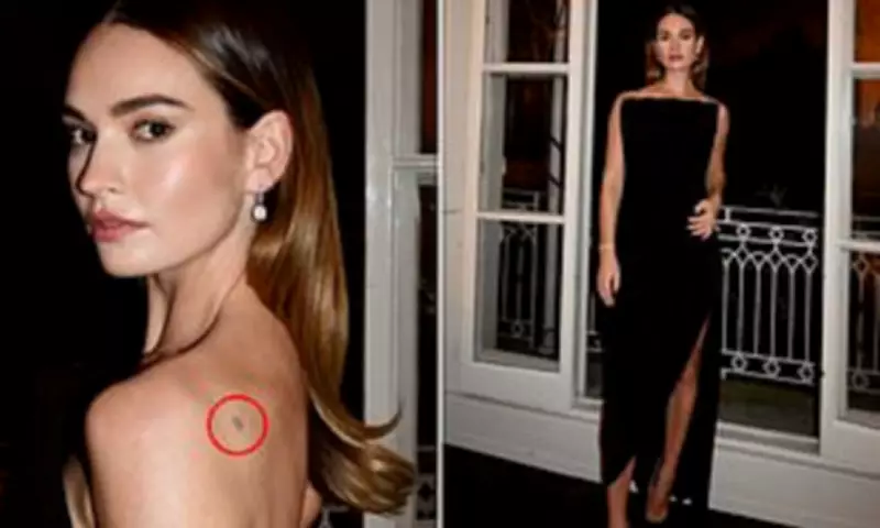 Lily James Reveals Mysterious 'Nine' Tattoo at London Gala Amid Romance Rumours