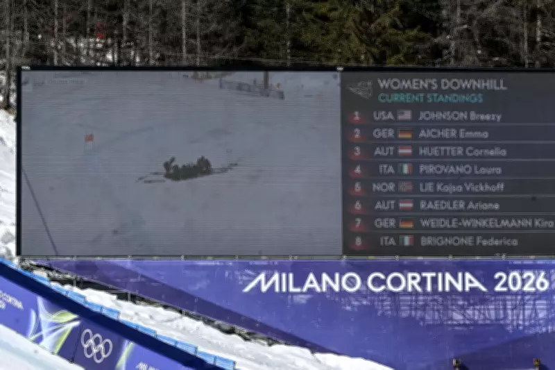 Lindsey Vonn's Winter Olympics Horror Crash After ACL Rupture