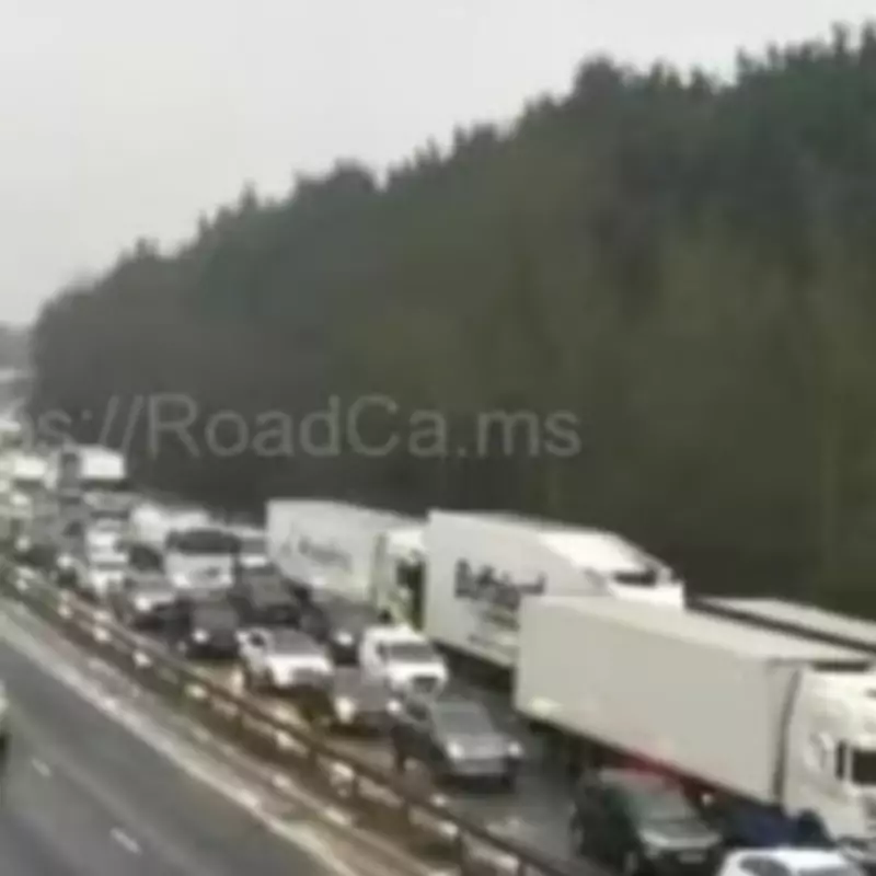 M11 Motorway Gridlocked After Multi-Vehicle Crash Causes Major Delays