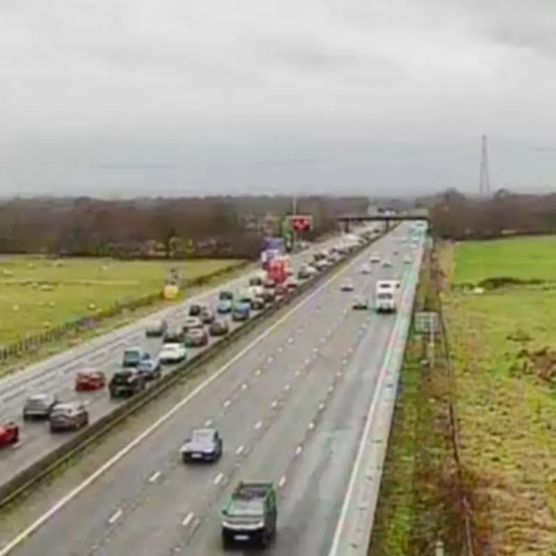 M62 Eastbound Lanes Shut Due to Flooding Amid Heavy UK Rainfall