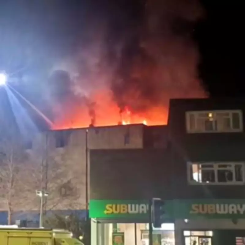 Major Fire Engulfs Abandoned Odeon Cinema in Canterbury, Kent
