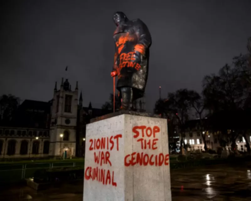 Man Arrested for Vandalising Winston Churchill Statue in Parliament Square