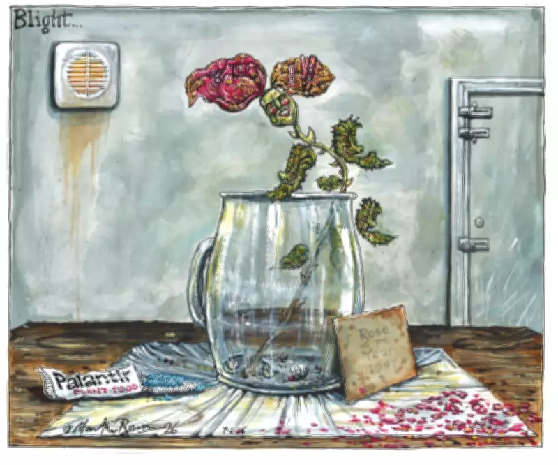 Martin Rowson's Cartoon Satirises Peter Mandelson's Labour Influence