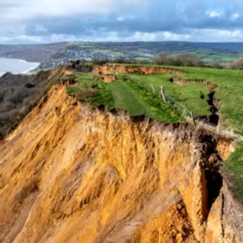 Massive Jurassic Coast Landslide Sees 300ft Crack and Mudflow Engulf Beach