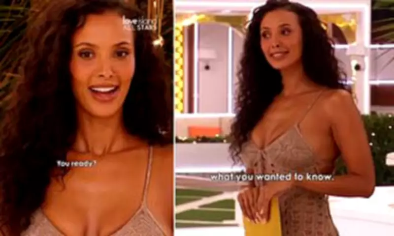 Maya Jama Stuns in Nude Mesh Dress for Love Island All Stars Surprise
