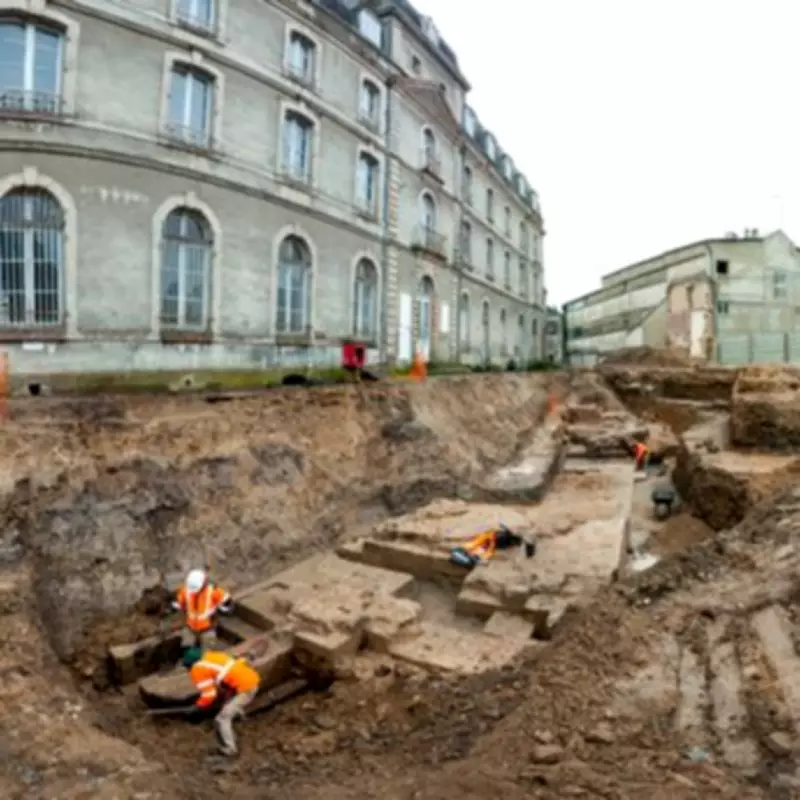 Medieval Castle Discovered Under French Hotel in Stunning Archaeological Find